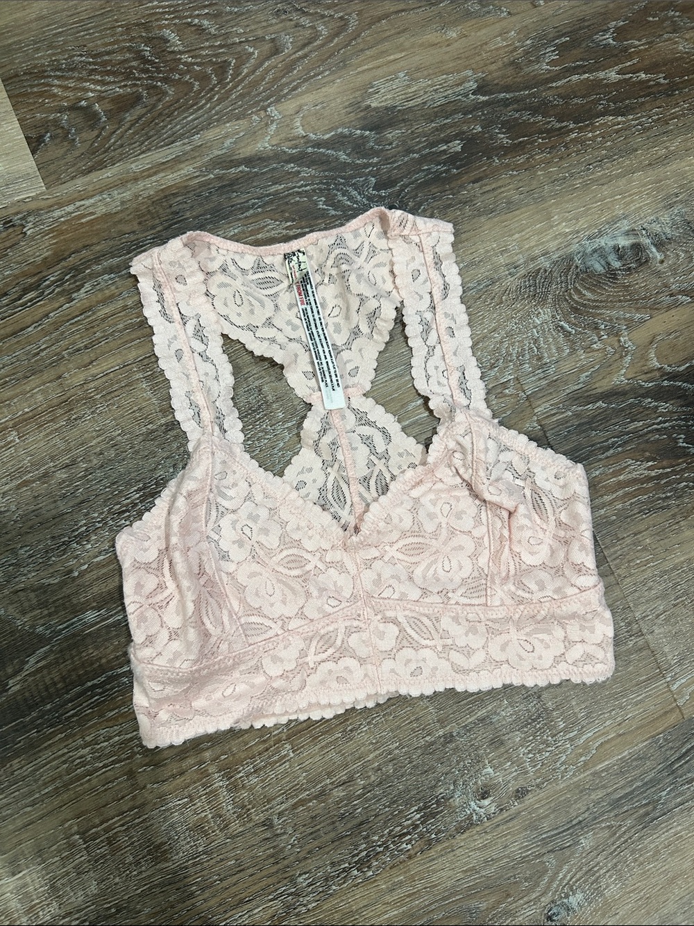 •Free People•Lace Bralette•Light Pink🩷